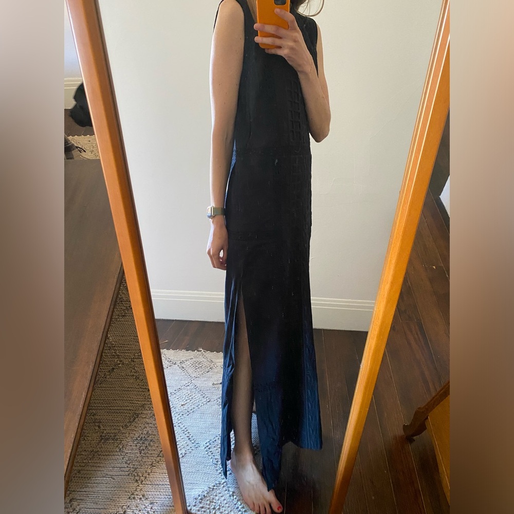 Sea New York black maxi embroidered dress